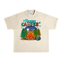 Sandshell happy camper Urban Heavy Tee - MaliasSmallBusiness