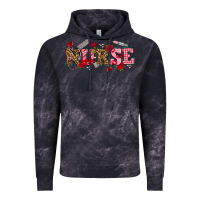 Cloud Black valentines day nurse Vintage Hoodie - NancyCooperArtShop
