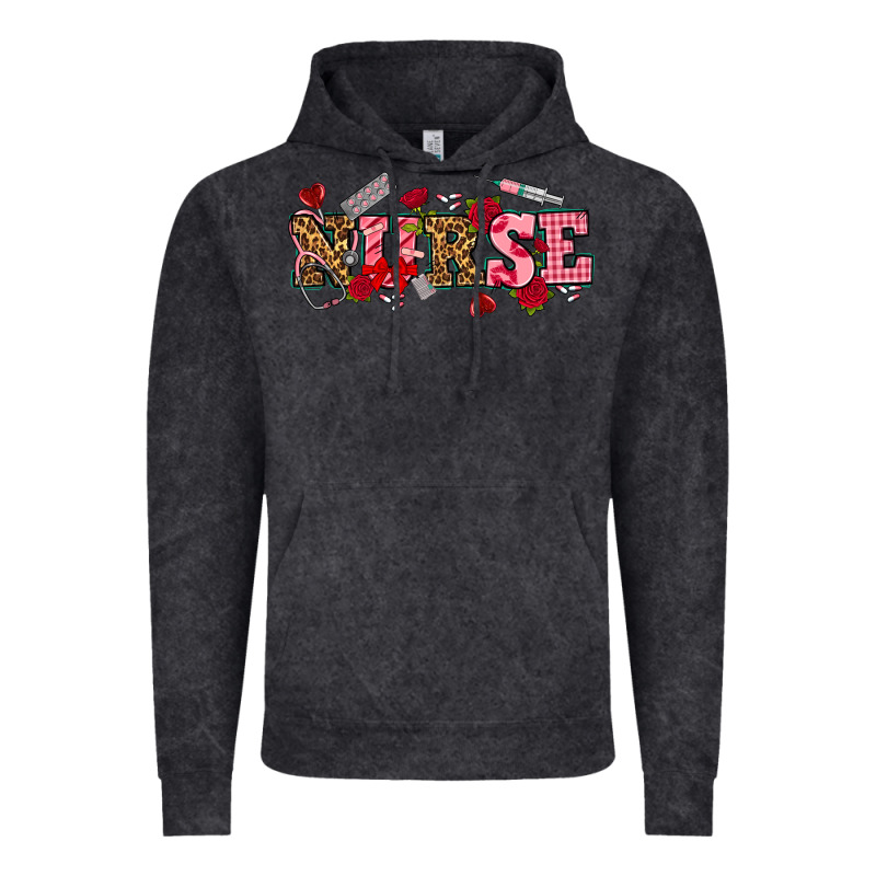Valentines Day Nurse Vintage Hoodie by NancyCooperArtShop | Teevron