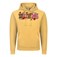 Vintage Mustard valentines day nurse Vintage Hoodie - NancyCooperArtShop