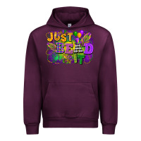 Mauve Wine Just bead it Urban Hoodie - FaDigitalArtStudio