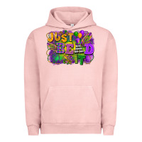 Pigment Salmon Just bead it Urban Hoodie - FaDigitalArtStudio