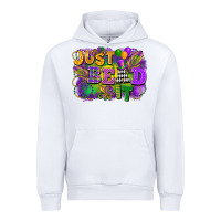 White Just bead it Urban Hoodie - FaDigitalArtStudio