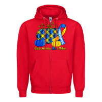 Red october we wear blue and yellow with pumpkins Zipper Hoodie - Artiststas