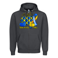 Smoke october we wear blue and yellow with pumpkins Zipper Hoodie - Artiststas