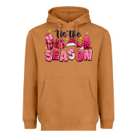 Meerkat Pink 'tis the season Christmas Heavyweight Hoodie - texasbilliewilder
