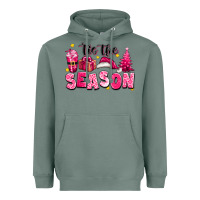 Sage Pink 'tis the season Christmas Heavyweight Hoodie - texasbilliewilder