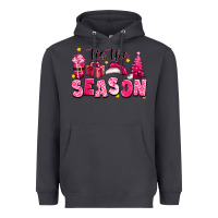 Smoke Pink 'tis the season Christmas Heavyweight Hoodie - texasbilliewilder