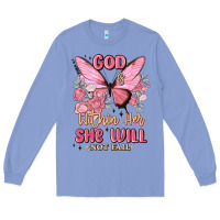 Colony Blue god is within her she will not fail Long Sleeve Tee - MaliasSmallBusiness