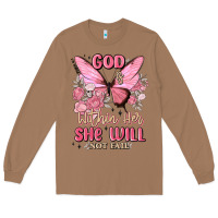 Toasted Coconut god is within her she will not fail Long Sleeve Tee - MaliasSmallBusiness