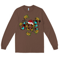 Chestnut joy Sunflower Long Sleeve Tee - JahusDesignShop