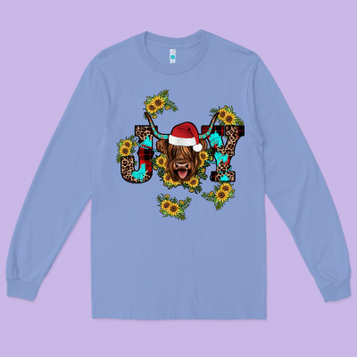 Joy Sunflower Long Sleeve Tee Designed By Jahusdesignshop