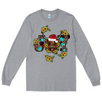 Heather Grey joy Sunflower Long Sleeve Tee - JahusDesignShop