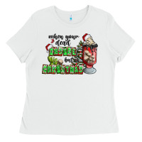 White when your  dead insıde but is christmas Ladies Tee - CowhideDigitalArt