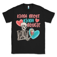 Black kinda broke kinda bougie Classic Tee - MaliasSmallBusiness