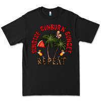 Black sunrise sunburn sunnset repeat Premium Tee - CowhideDigitalArt