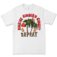 White sunrise sunburn sunnset repeat Premium Tee - CowhideDigitalArt