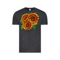 Vintage Black tiger eyes sunflower Vintage Tee - LillyAllenDesigns