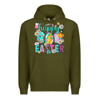 Army Green Happy Easter Egg Nurse Premium Hoodie - HowdyJamesFarm