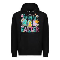 Black Happy Easter Egg Nurse Premium Hoodie - HowdyJamesFarm
