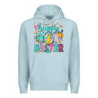 Blue Mist Happy Easter Egg Nurse Premium Hoodie - HowdyJamesFarm