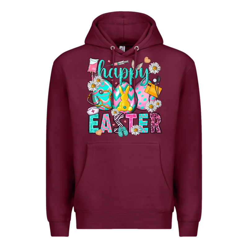 Happy Easter Egg Nurse Premium Hoodie by HowdyJamesFarm | Teevron