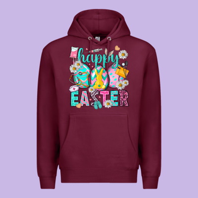 Happy Easter Egg Nurse Premium Hoodie Designed By Howdyjamesfarm
