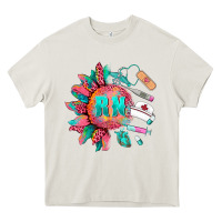 Cream western registered nurse  medical instruments Heavy Core Tee - BarkalooDesign