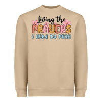 Mushroom living the prayers i used to pray Heavyweight Sweatshirt - MaliasSmallBusiness