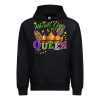 Black mardi gras queen Urban Hoodie - FaDigitalArtStudio