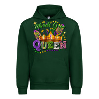 Forest Green mardi gras queen Urban Hoodie - FaDigitalArtStudio