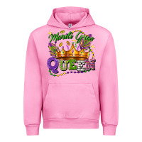 Fuchsia Pink mardi gras queen Urban Hoodie - FaDigitalArtStudio