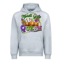 Heather Grey mardi gras queen Urban Hoodie - FaDigitalArtStudio
