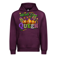 Mauve Wine mardi gras queen Urban Hoodie - FaDigitalArtStudio