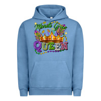 Pigment Pebble Blue mardi gras queen Urban Hoodie - FaDigitalArtStudio