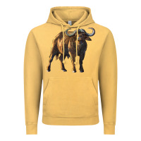 Vintage Mustard Buffalo Vintage Hoodie - LillyAllenDesigns