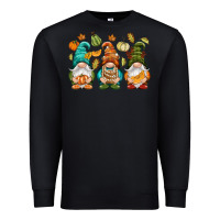 Black Fall gnomes Premium Sweatshirt - NancyCooperArtShop