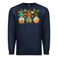 Navy Fall gnomes Premium Sweatshirt - NancyCooperArtShop