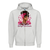 Dove Grey stronger than cancer Zipper Hoodie - Artiststas
