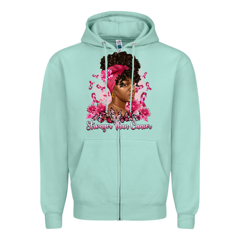 Stronger Than Cancer Zipper Hoodie by Artiststas | Teevron