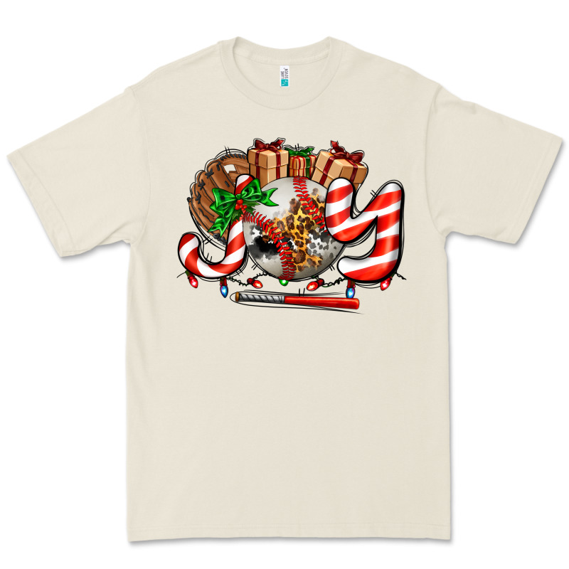 Joy With Baseball And Christmas Gift And Candies Premium Tee by AdoDesignShop | Teevron