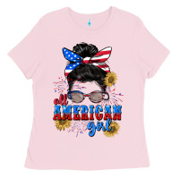 All American Girl 4th Of July Ladies Tee | Teevron