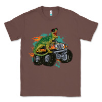 Chestnut monster truck and t rex dinosaur Classic Tee - MaliasSmallBusiness