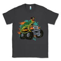 Smoke monster truck and t rex dinosaur Classic Tee - MaliasSmallBusiness