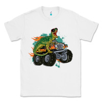 White monster truck and t rex dinosaur Classic Tee - MaliasSmallBusiness