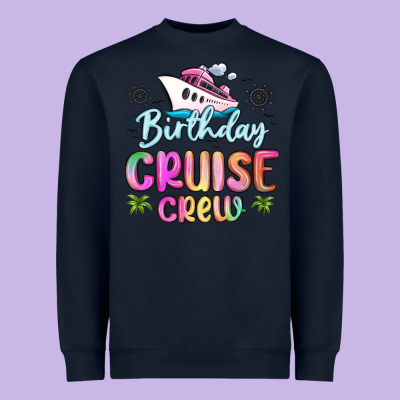 Birthday Cruise Crew Heavyweight Sweatshirt Designed By Maliassmallbusiness