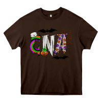 Chocolate Brown Halloween CNA Heavy Core Tee - CowhideDigitalArt
