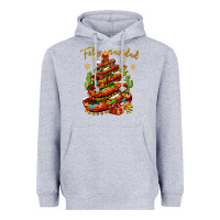 Heather Grey Christmas Feliz Navidad Heavyweight Hoodie - NancyCooperArtShop