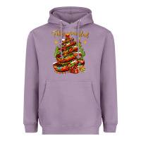 Lavender Christmas Feliz Navidad Heavyweight Hoodie - NancyCooperArtShop