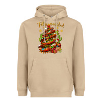 Mushroom Christmas Feliz Navidad Heavyweight Hoodie - NancyCooperArtShop